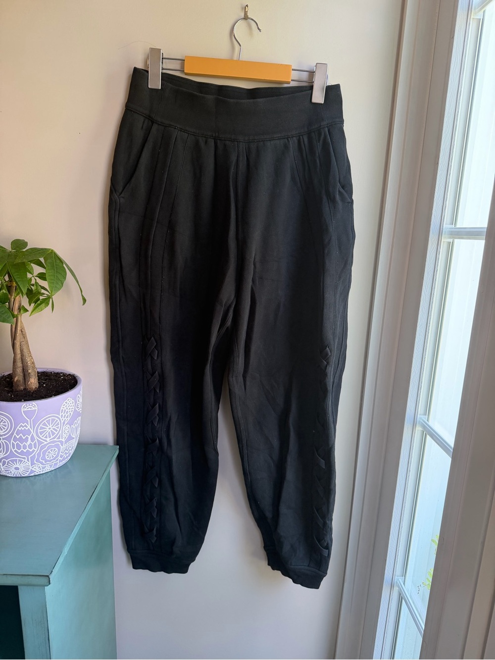 lululemon athletica Black Relaxed Knit Jogger Pants
